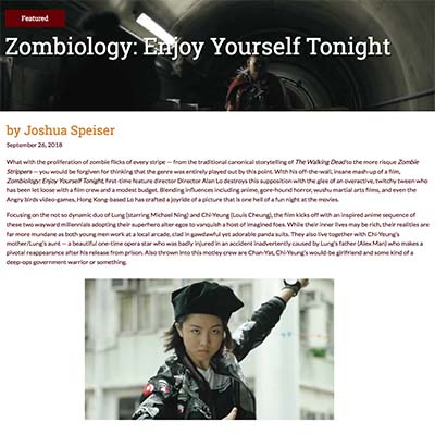 Zombiology: Enjoy Yourself Tonight Film Review